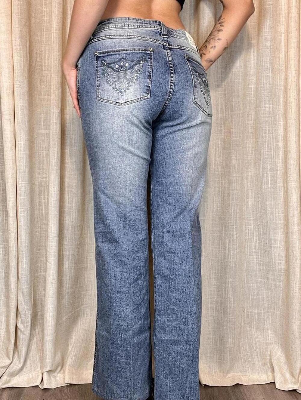 Y2K Bebe Rhinestone Jeans